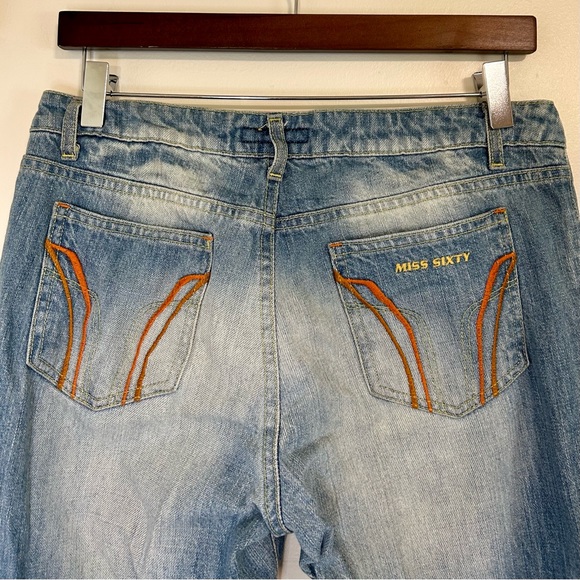 Vintage Miss Sixty Low Rise Flare Jeans - Picture 6 of 9